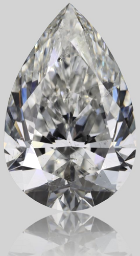 2.02 carat H-SI2 Natūralus Pear Deimantas (1)