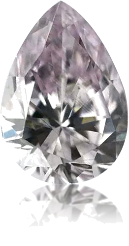0.16 carat Pink-SI1 Natūralus Pear Deimantas (1)
