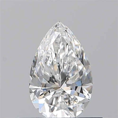 0.51 carat F-VVS1 Natūralus Pear Deimantas (1)