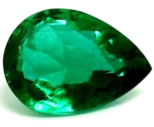 0.48 carat GREEN Pear Smaragdas (1)
