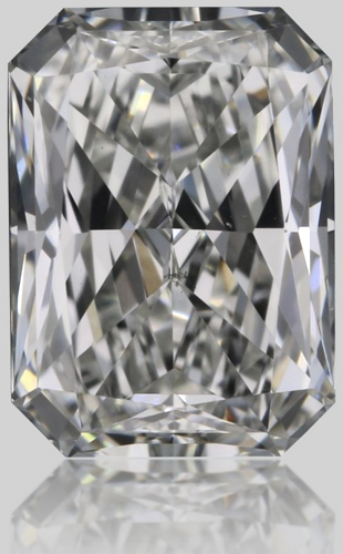 0.51 carat G-SI1 Natūralus Radiant Deimantas (1)