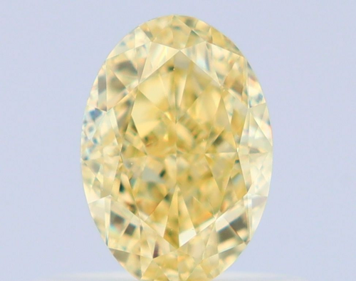 0.53 carat Fancy Yellow-VS2 Natūralus Oval Deimantas (1)