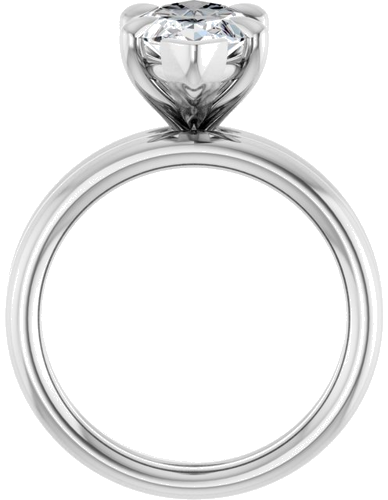 Sužadėtuvių Žiedas „Claw-Prong Solitaire“ 14k white gold Marquise 15mm x 7mm (7)
