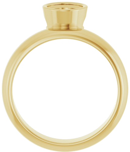 Sužadėtuvių Žiedas „Solitaire“ 585 Geltonojo Aukso Oval 8mm x 6mm (2)