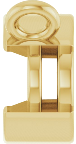Pakabukas „Half-Bezel Solitaire“ 14k yellow gold Oval 7mm x 5mm (3)