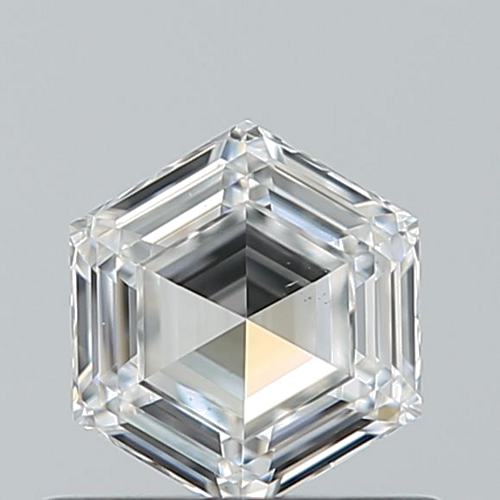 0.5 carat F-VS2 Natūralus Hexagonal Deimantas (1)