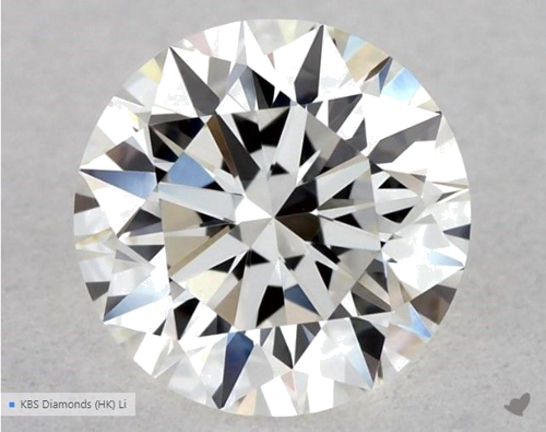 0.51 carat G-VVS2 Excellent cut Natūralus Round Deimantas (1)