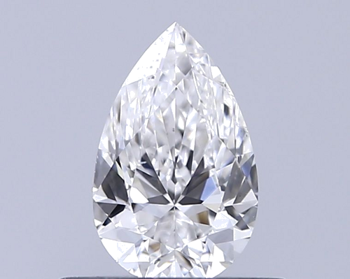 0.5 carat F-VS2 Natūralus Pear Deimantas (1)