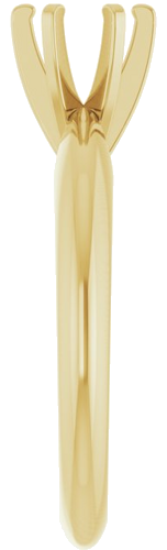 Sužadėtuvių Žiedas „Solitaire“ 14k yellow gold Round 5.2mm (4)