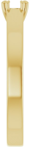 Sužadėtuvių Žiedas „Double Claw-Prong Solitaire“ 14k yellow gold Round 4.1mm (4)