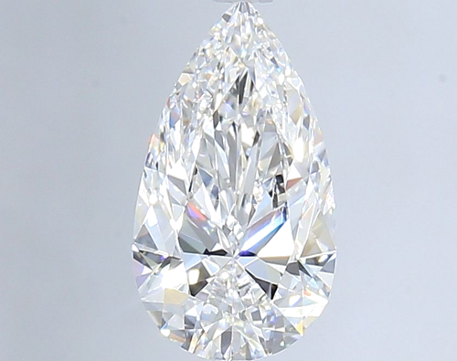 1.0 carat D-VS1 Natūralus Pear Deimantas (1)