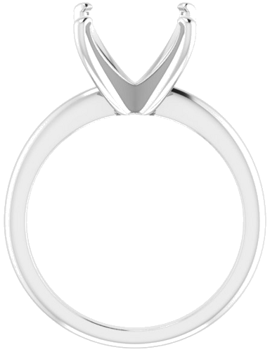 Sužadėtuvių Žiedas „Solitaire“ 14k white gold Square 8mm (2)