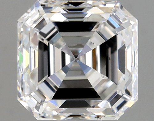1.0 carat F-SI1 Natūralus Asscher Deimantas (1)