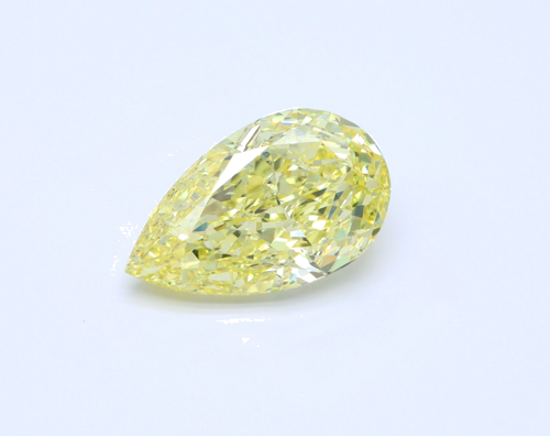 3.03 carat Fancy Intense Yellow-SI1 Natūralus Pear Deimantas (1)