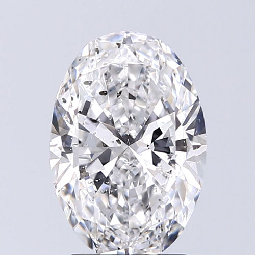 2.01 carat D-SI2 Natūralus Oval Deimantas (1)