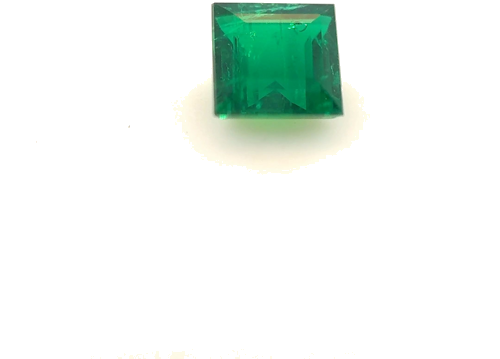 0.41 carat GREEN Square Smaragdas (1)