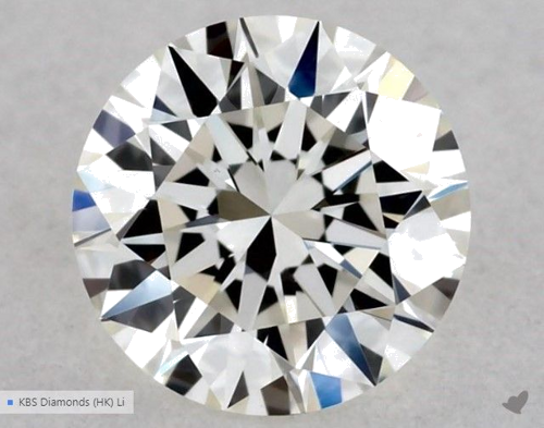 0.52 carat H-VVS2 Excellent cut Natūralus Round Deimantas (1)