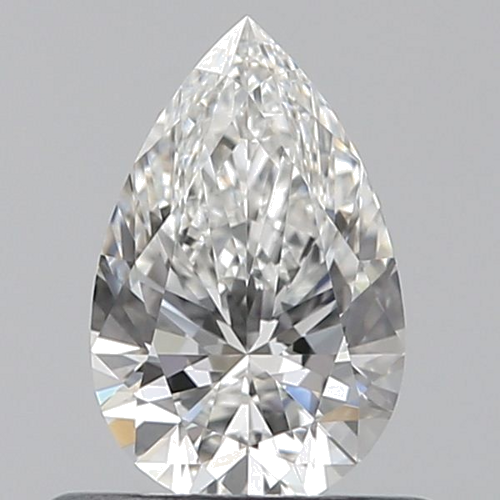 0.5 carat F-IF Natūralus Pear Deimantas (1)