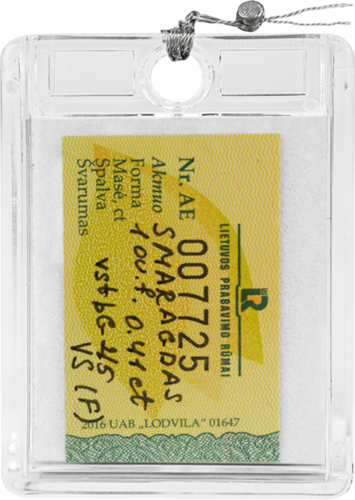 0,41 ct. Smaragdas Ovalus VS (F) (2)