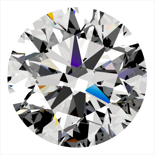 0.4 carat D-SI2 Very Good cut Natūralus Round Deimantas (1)
