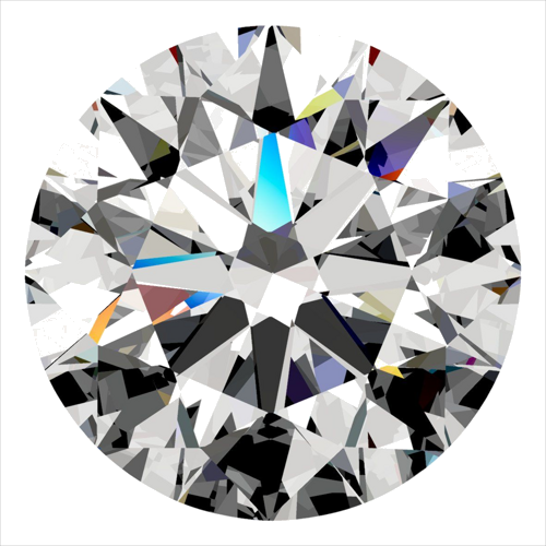 0.3 carat D-VVS1 Excellent cut Natūralus Round Deimantas (1)