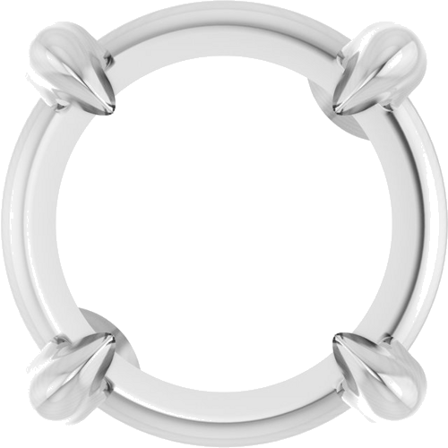 14K White 5 mm Round Pendant Mounting (1)