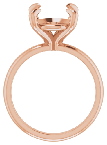 Sužadėtuvių Žiedas „Solitaire“ 14k rose gold Oval 12mm x 10mm (2)