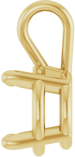 Pakabukas „Round 4-Prong Basket“ 18k yellow gold Round 7.5mm (3)