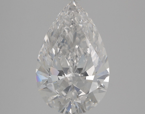 3.06 carat D-VS1 Natūralus Pear Deimantas (1)