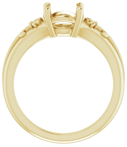 Sužadėtuvių Žiedas „Solitaire“ 585 Geltonojo Aukso Round 7.4mm (2)