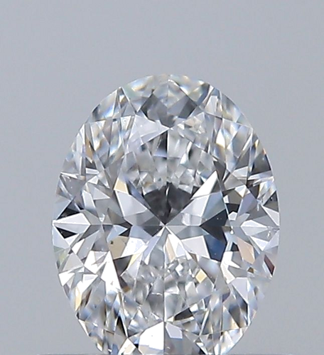 0.5 carat D-SI1 Natūralus Oval Deimantas (1)