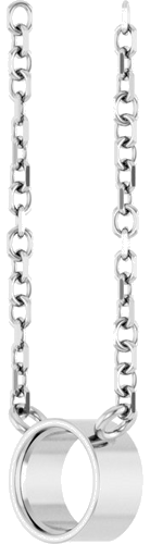 Pakabukas „Bezel-Set Solitaire“ 585 Baltojo Aukso Round 4mm (2)