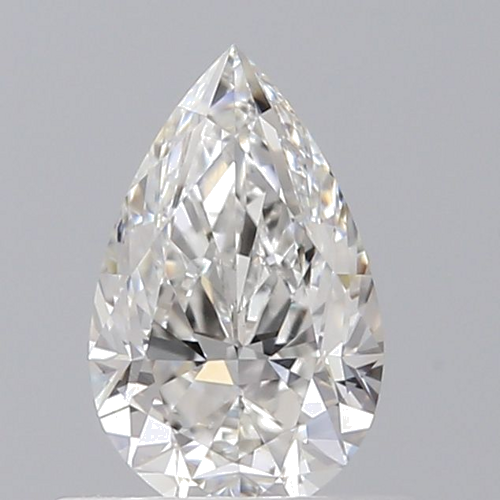 0.5 carat F-VS2 Natūralus Pear Deimantas (1)