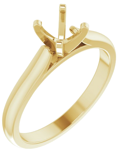 Sužadėtuvių Žiedas „Solitaire“ 14k yellow gold Round 5.5mm (1)