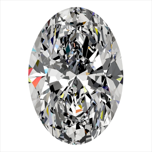 0.32 carat E-VS1 Natūralus Oval Deimantas (1)