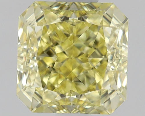 1.0 carat Fancy Intense Yellow-VVS1 Natūralus Square Radiant Deimantas (1)