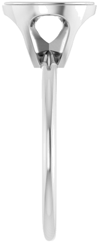 Sužadėtuvių Žiedas „Solitaire“ 585 Baltojo Aukso Oval 9mm x 7mm (4)