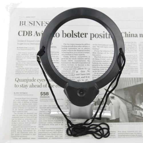 Universāls palielināmais stikls ar LED apgaismojumu 2x 6x (6)