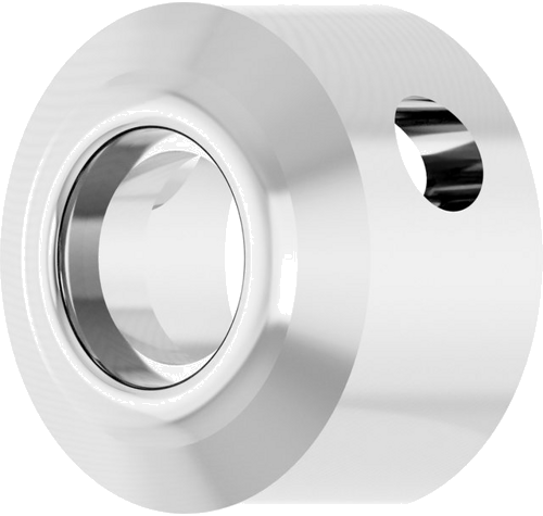 14K White 3 mm Round Bezel-Set Slide Pendant Mounting (2)