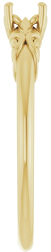 Sužadėtuvių Žiedas „Solitaire“ 14k yellow gold Round 4.1mm (4)