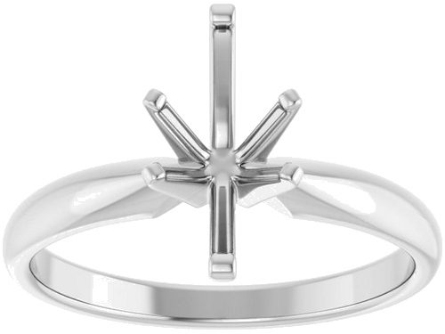 14K White 10.5x5.5 mm Marquise Solitaire Engagement Ring Mounting (3)
