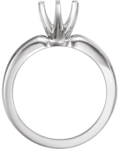 Sužadėtuvių Žiedas „Medium Solstice Solitaire®“ 14k white gold Round 7.4mm (2)