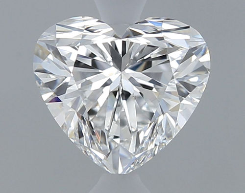 0.62 carat E-VS2 Natūralus Heart Deimantas (1)