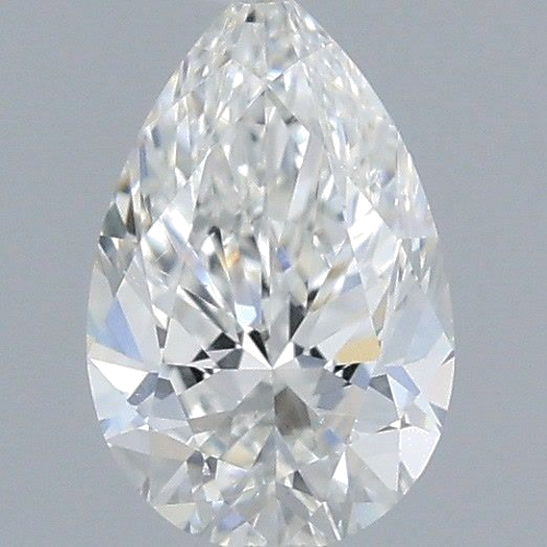 0.4 carat F-SI1 Natūralus Pear Deimantas (1)