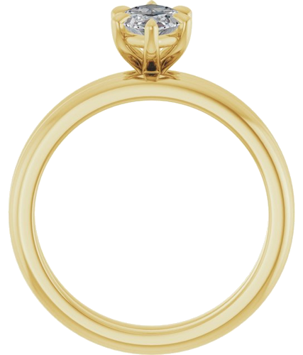 Sužadėtuvių Žiedas „Claw-Prong“ 10k yellow gold Marquise 10mm x 5mm (7)