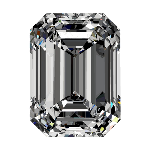 0.42 carat F-VVS2 Natūralus Emerald Deimantas (1)