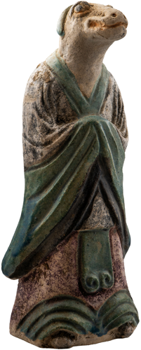 Керамическая зодиакальная фигура эпохи Мин, Древний Китай (1)