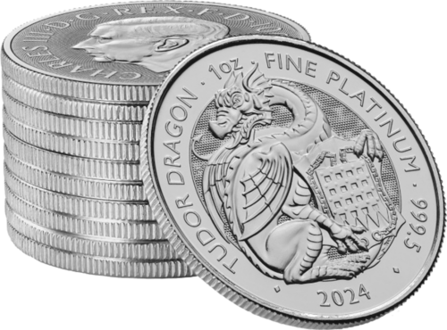 2024 Great Britain Tudor Beast Dragon 1 oz Platinum coin (2)