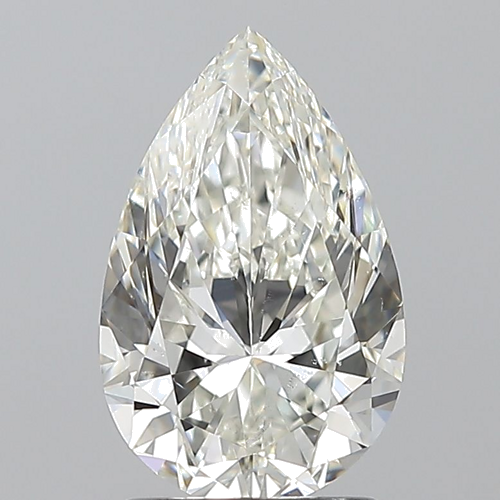 1.7 carat I-SI1 Natūralus Pear Deimantas (1)