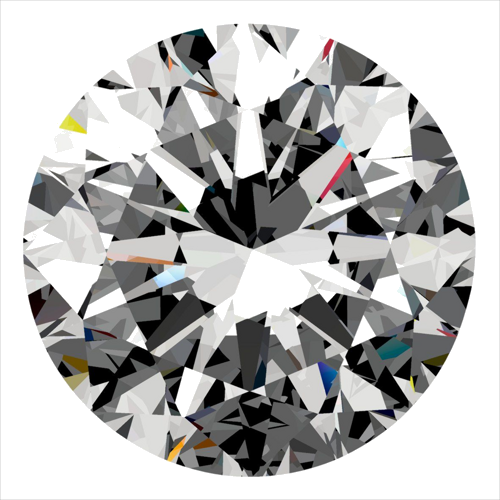 0.4 carat G-SI2 Very Good cut Natūralus Round Deimantas (1)